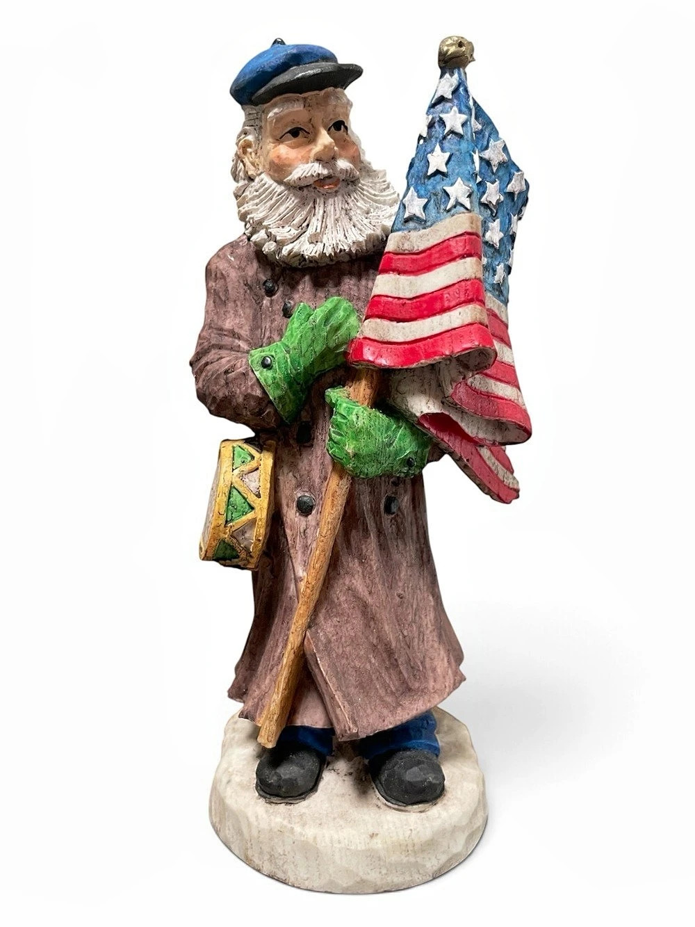 1980’s - 1990’s Jim Shore “Like” Star Spangled Santa Patriotic Figurine Decor